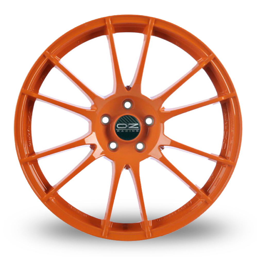 19 Inch OZ Racing Ultraleggera HLT Orange Alloy Wheels