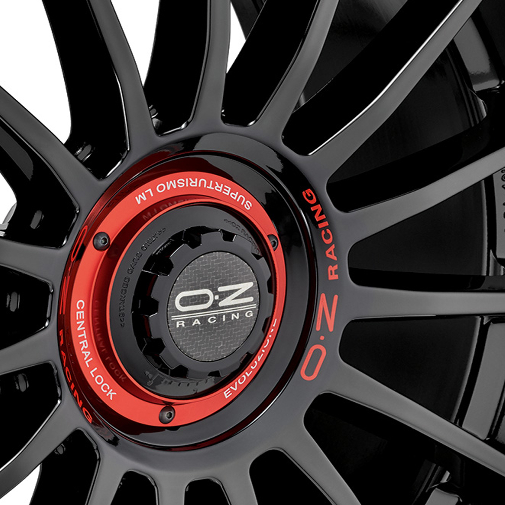 19 Inch OZ Racing Superturismo Evoluzione Gloss Black Alloy Wheels