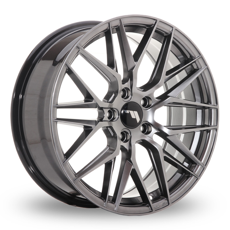 17 Inch Japan Racing JR28 (8x17) Hyper Black Alloy Wheels