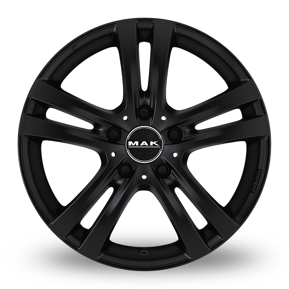 19 Inch MAK Zenith Matt Black Alloy Wheels