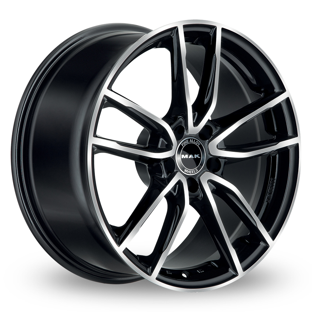 16 Inch MAK Evo Black Mirror Alloy Wheels