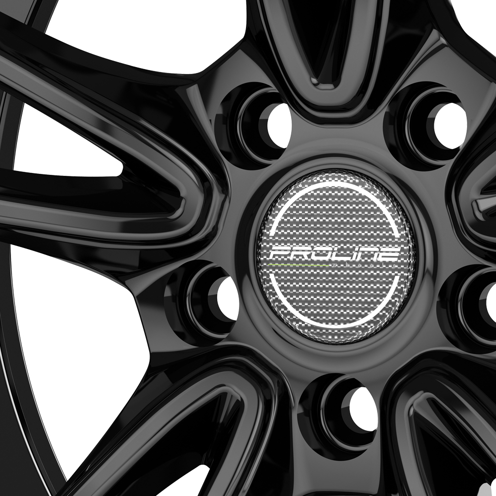 15 Inch Proline CX300 Black Glossy Alloy Wheels