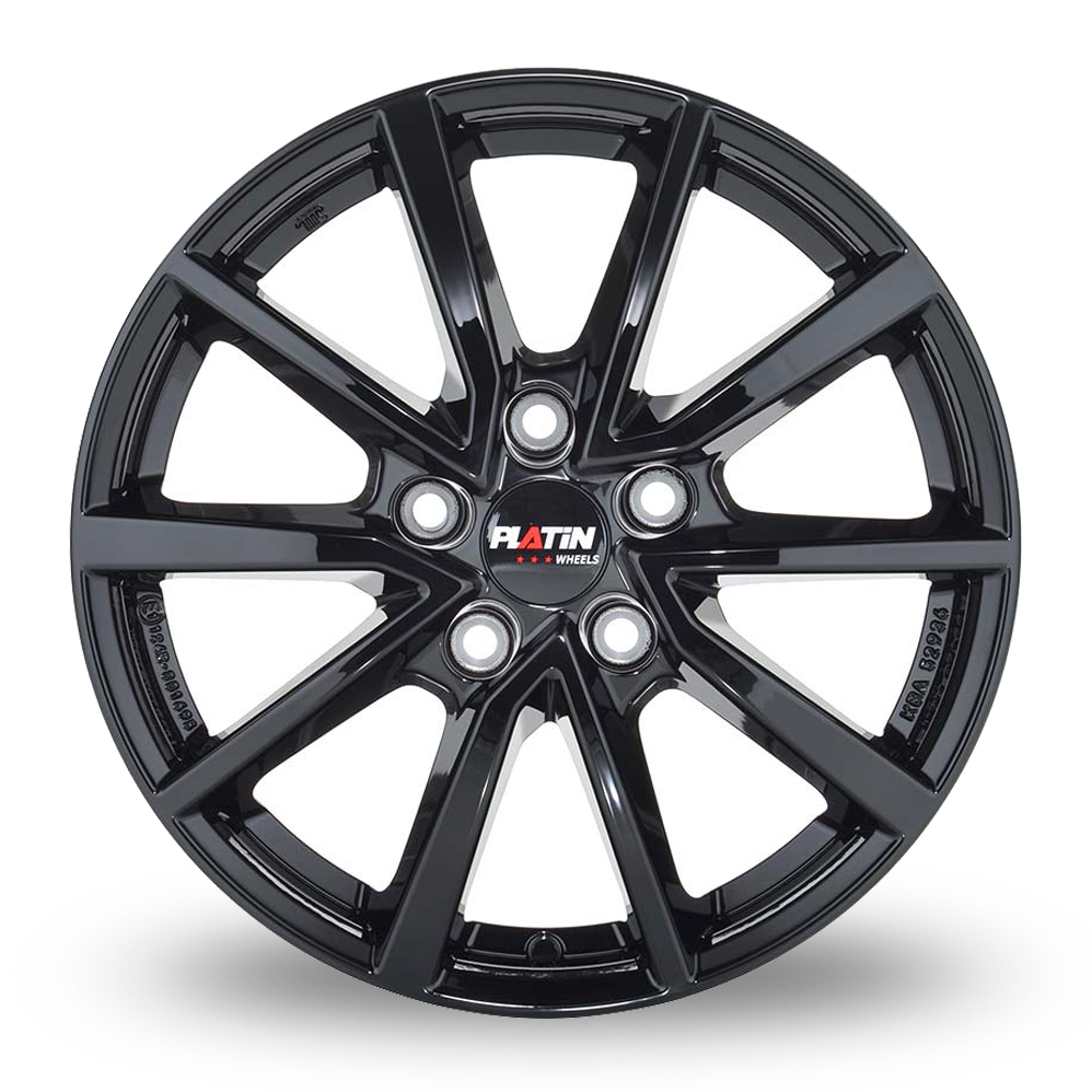 17 Inch Platin P 95 Gloss Black Alloy Wheels