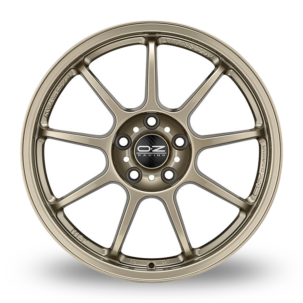 18 Inch OZ Racing Alleggerita HLT White Gold Alloy Wheels