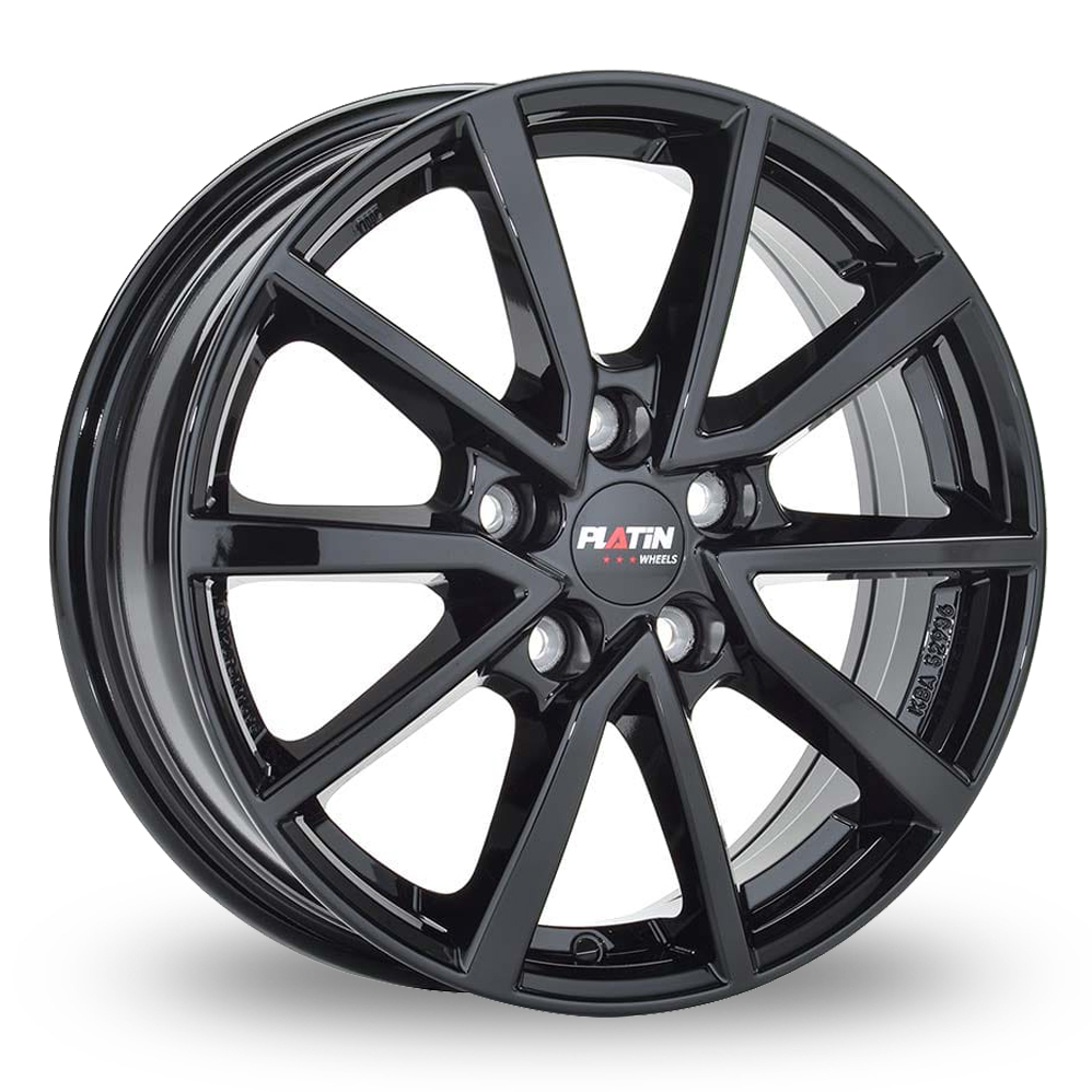 17 Inch Platin P 95 Gloss Black Alloy Wheels