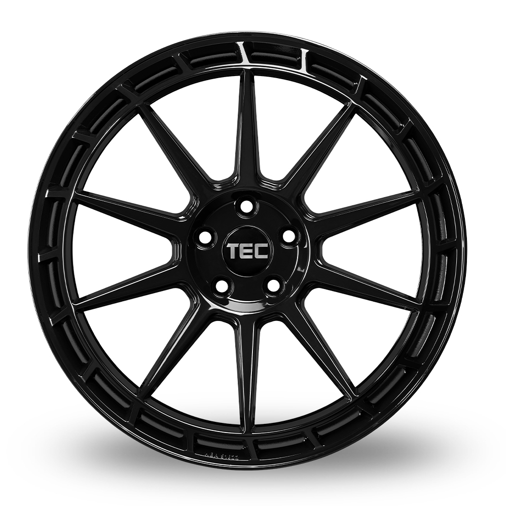 18 Inch TEC Speedwheels GT8 Gloss Black Alloy Wheels