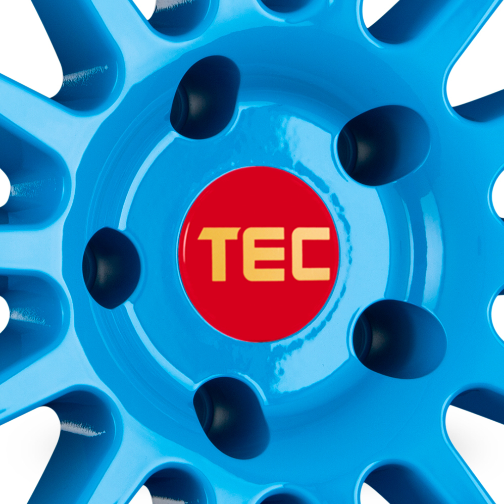 17 Inch TEC Speedwheels AS2 Light Blue Alloy Wheels
