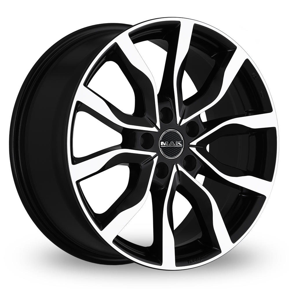 20 Inch MAK Highlands Black Mirror Alloy Wheels