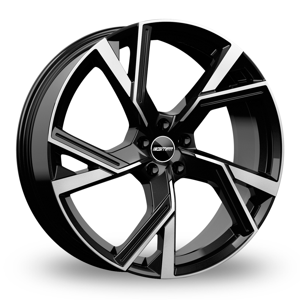 22 Inch GMP Italia Angel Black Polished Alloy Wheels