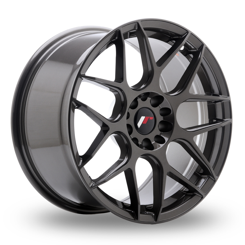 18 Inch Japan Racing JR18 (8.5x18) Hyper Grey Alloy Wheels