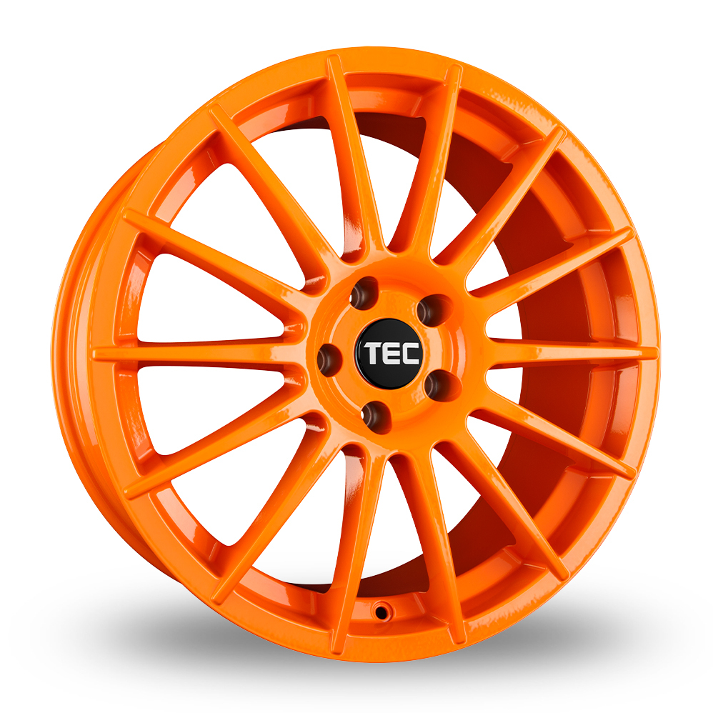 19 Inch TEC Speedwheels AS2 Orange Alloy Wheels