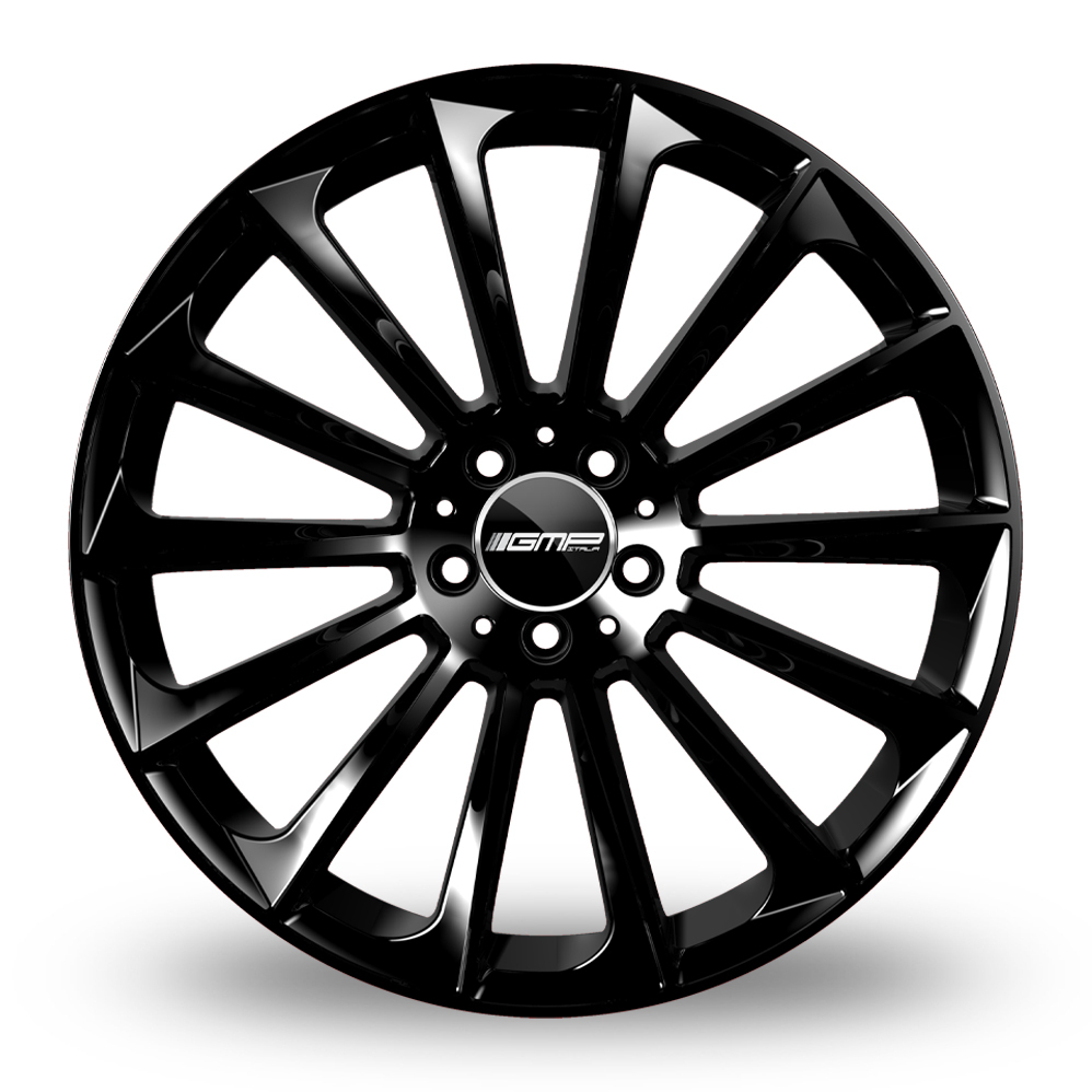8.5x19 (Front) & 9.5x19 (Rear) GMP Italia Stellar Gloss Black Alloy Wheels