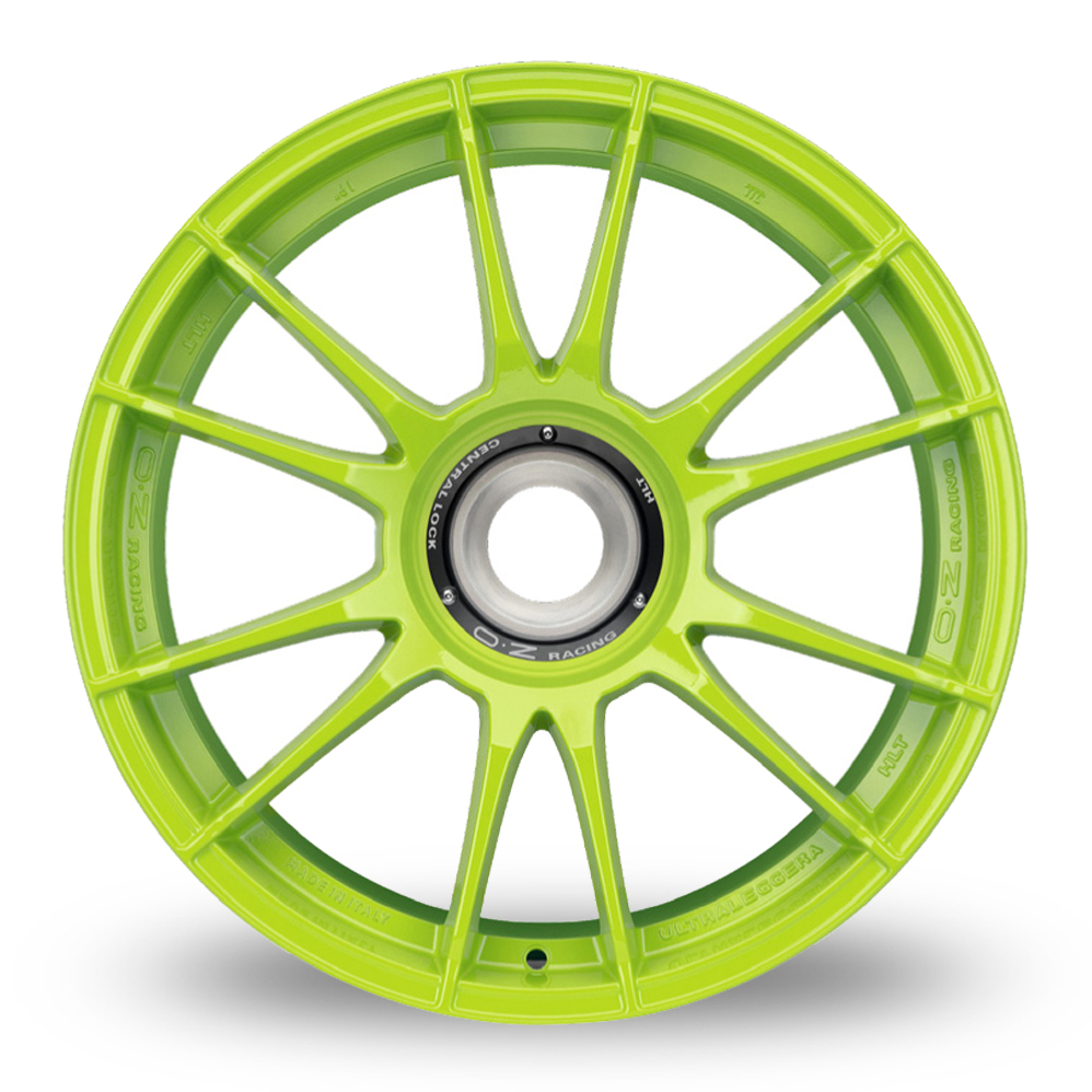 20 Inch OZ Racing Ultraleggera HLT CL Green Alloy Wheels
