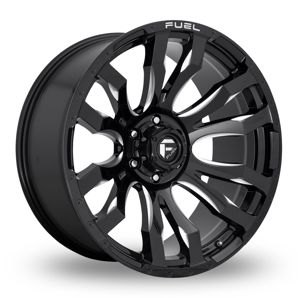 Fuel OffRoad Blitz Gloss Black Milled 16" Alloy Wheels Wheelbase