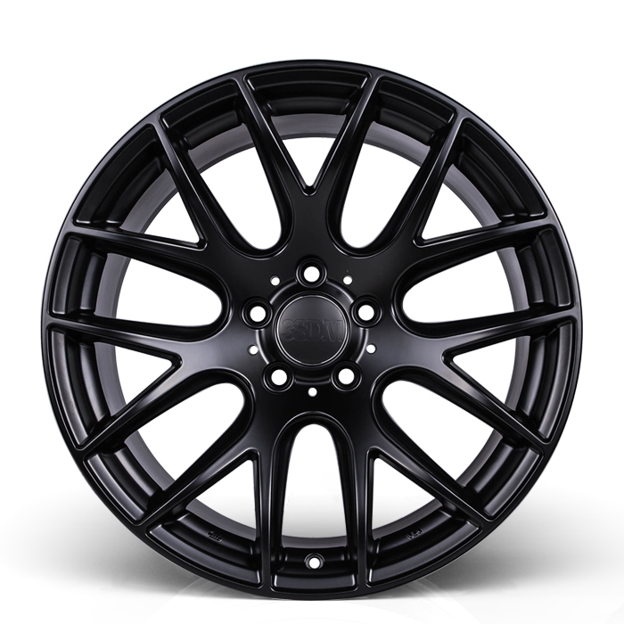 19 Inch 3SDM 0.01 Satin Black Alloy Wheels