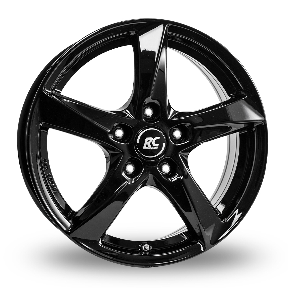 15 Inch RC Design RC30 Gloss Black Alloy Wheels
