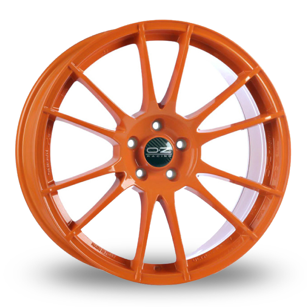 19 Inch OZ Racing Ultraleggera HLT Orange Alloy Wheels
