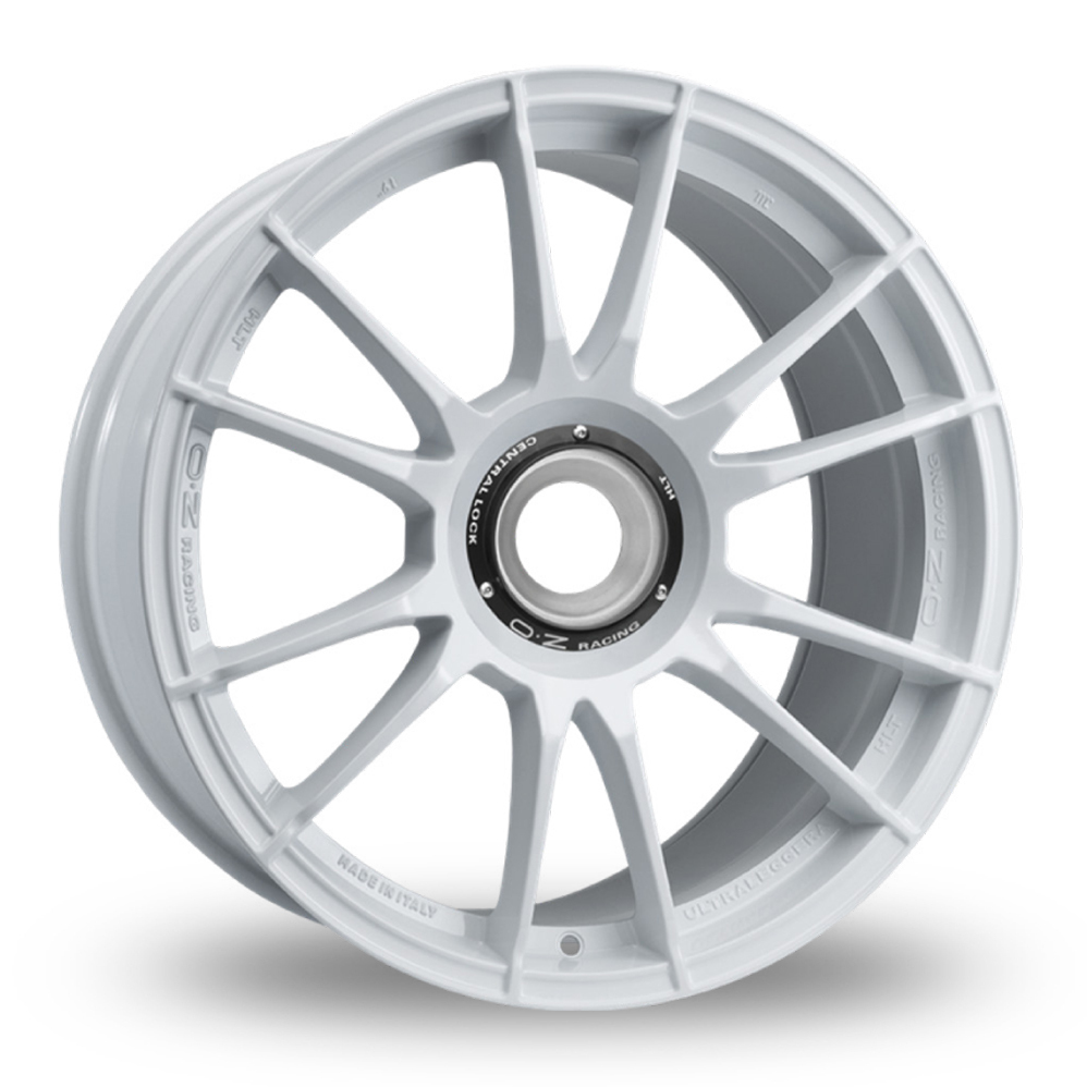 20 Inch Front & 21 Inch Rear OZ Racing Ultraleggera HLT CL White Alloy Wheels