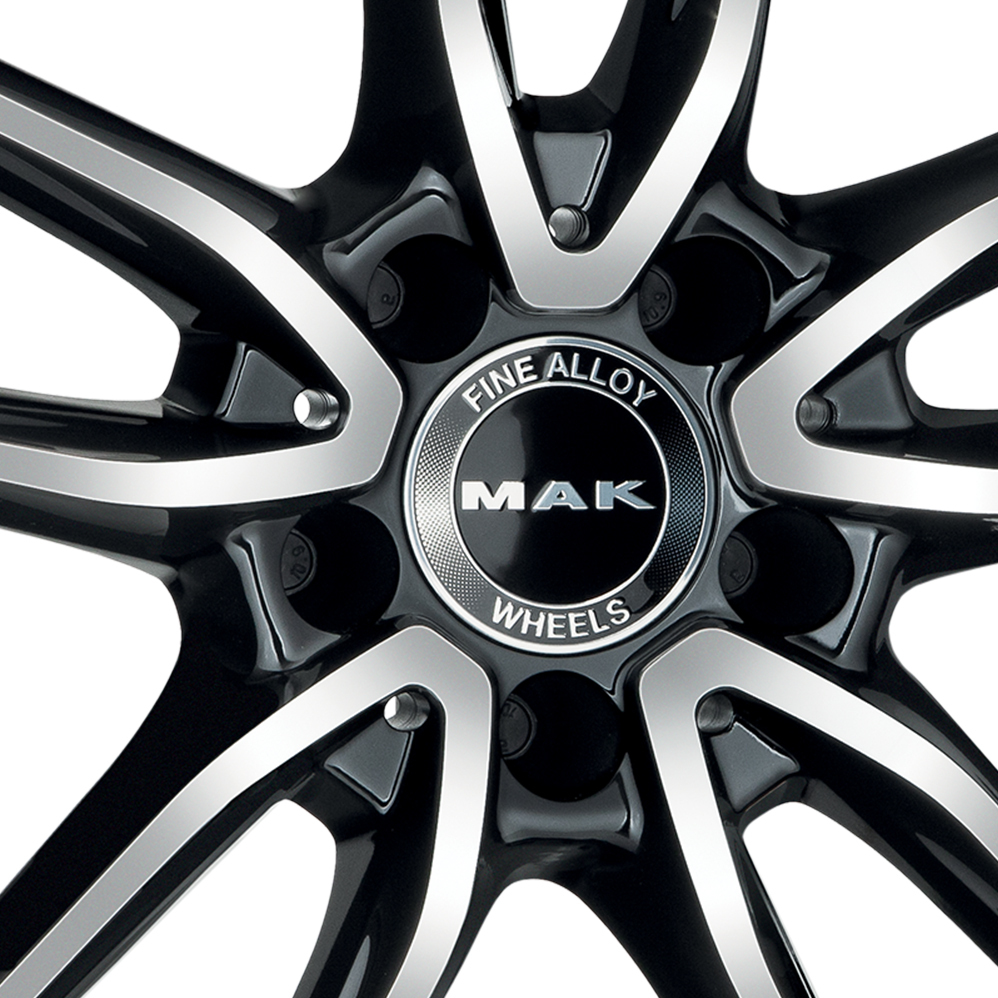 18 Inch MAK Evo Black Mirror Alloy Wheels