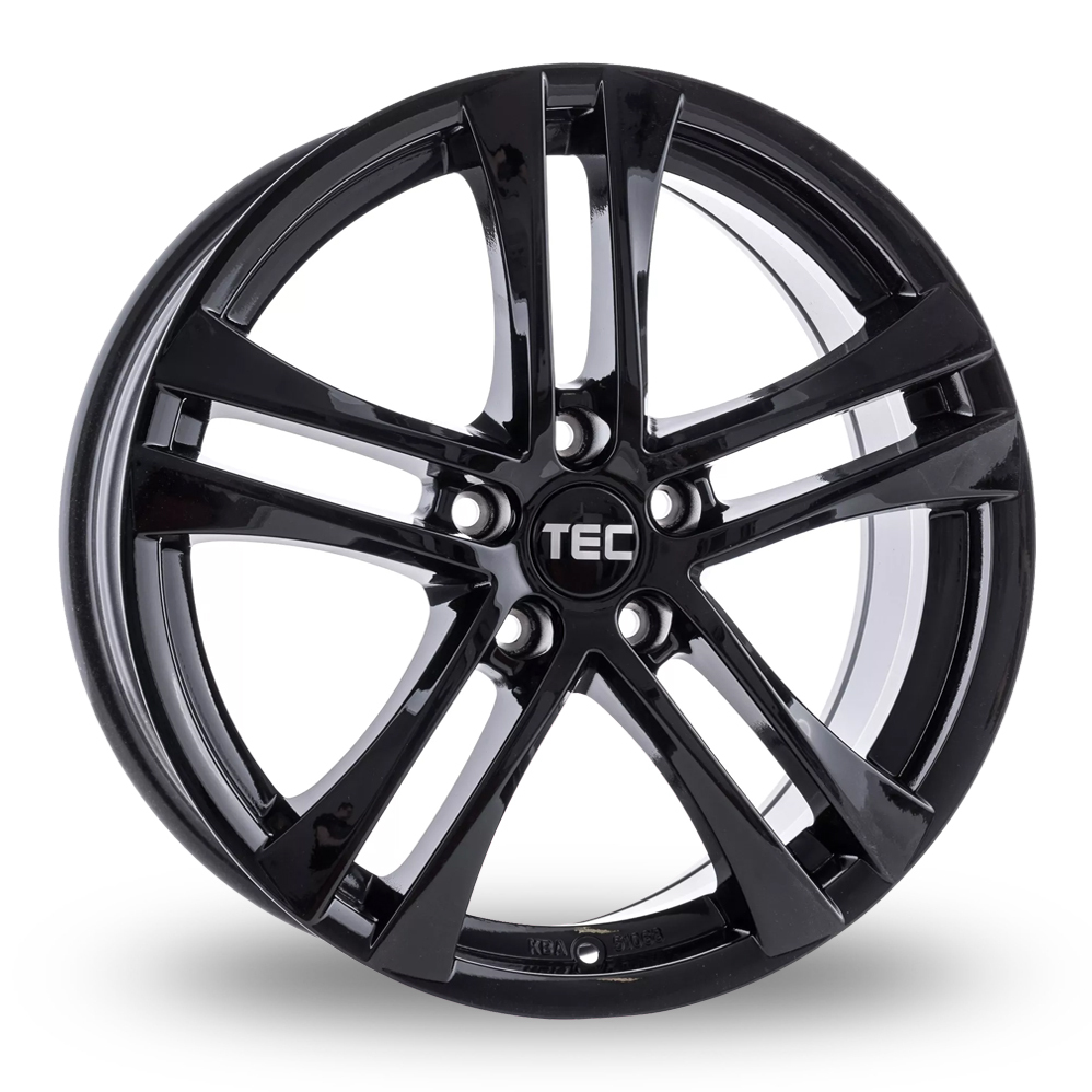 16 Inch TEC Speedwheels AS4 Gloss Black Alloy Wheels