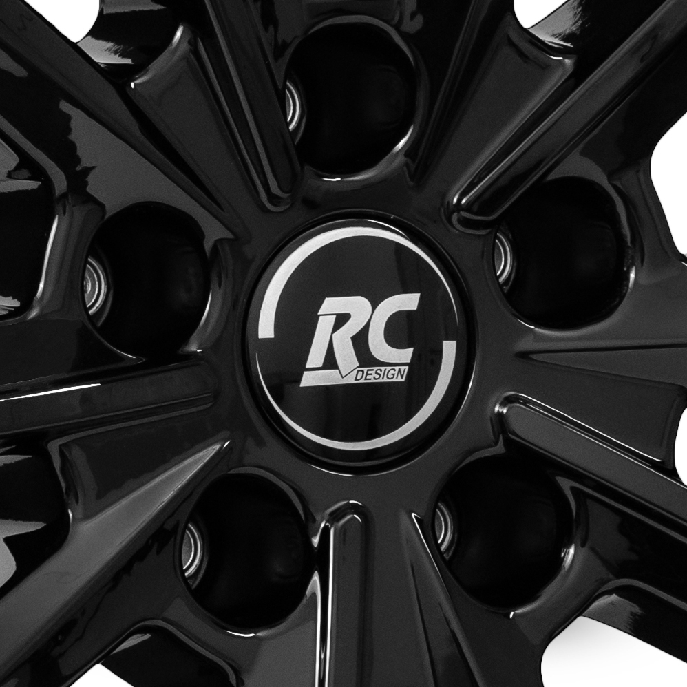 16 Inch RC Design RC34 Gloss Black Alloy Wheels