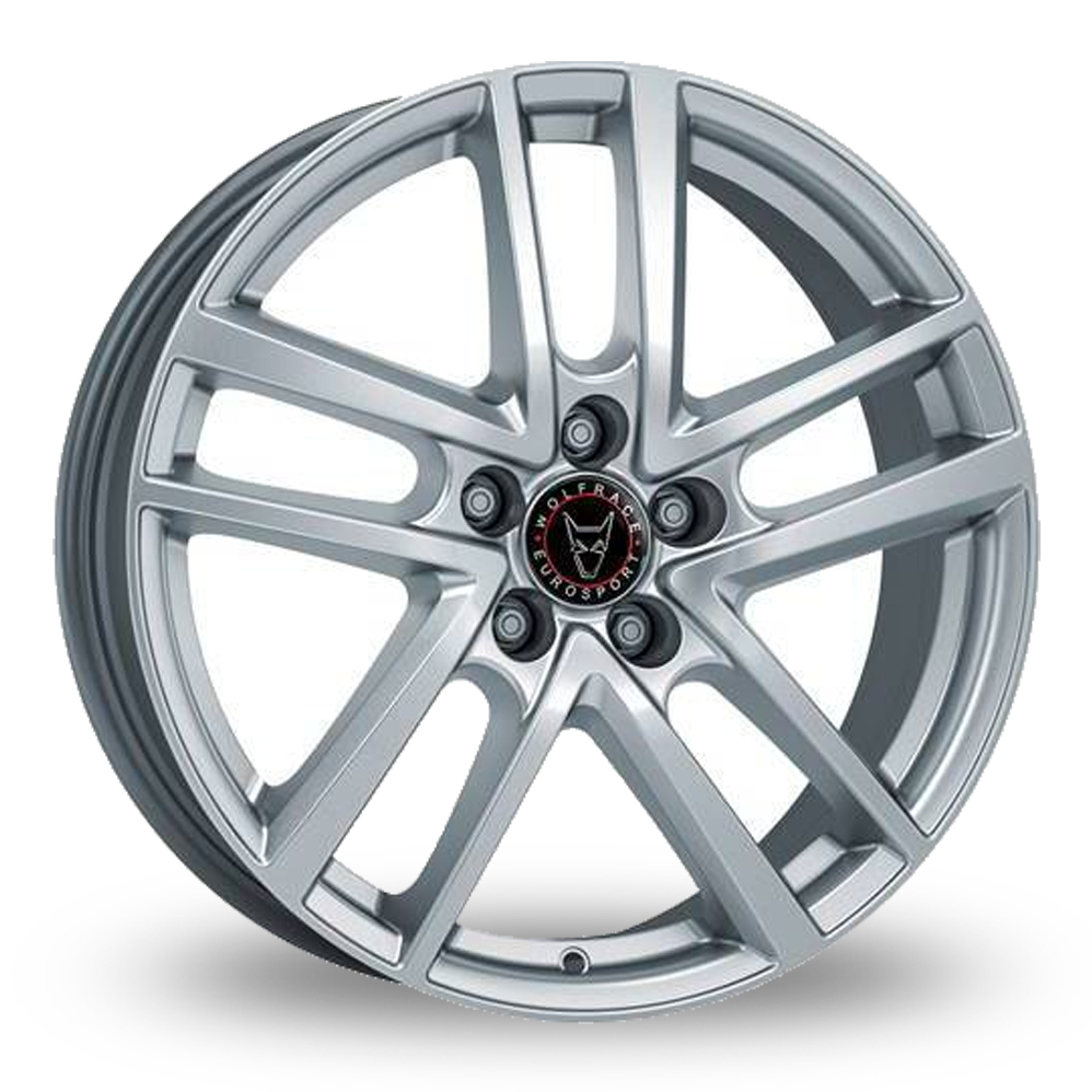18 Inch Wolfrace Astorga Silver Alloy Wheels