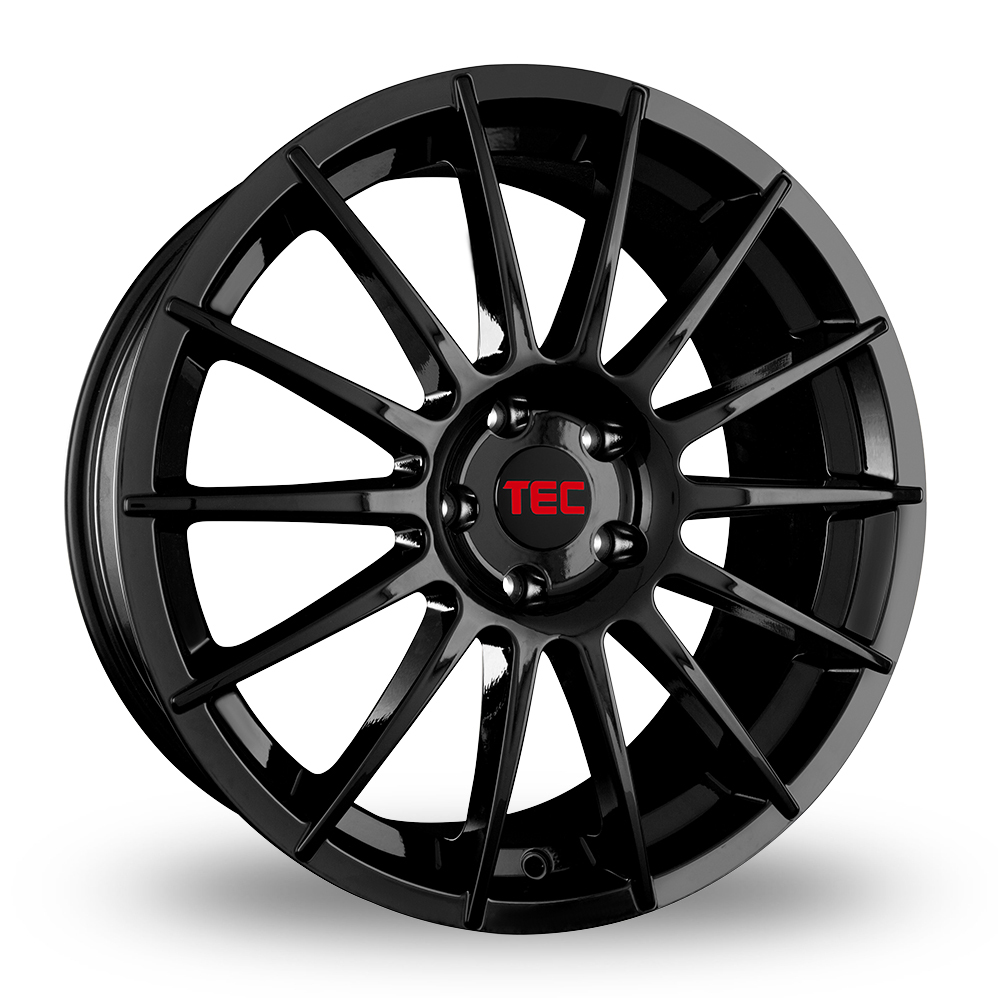 18 Inch TEC Speedwheels AS2 Gloss Black Alloy Wheels