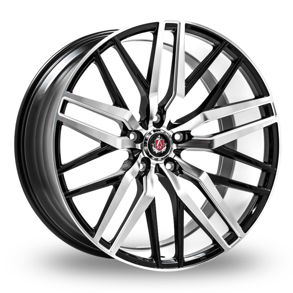20 Inch Axe EX30 Black Polished Face and Barrel Alloy Wheels