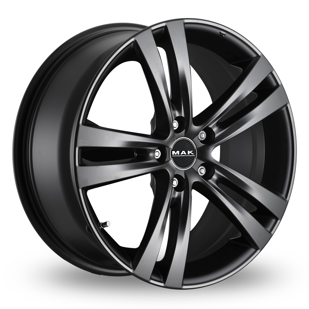 19 Inch MAK Zenith Matt Black Alloy Wheels