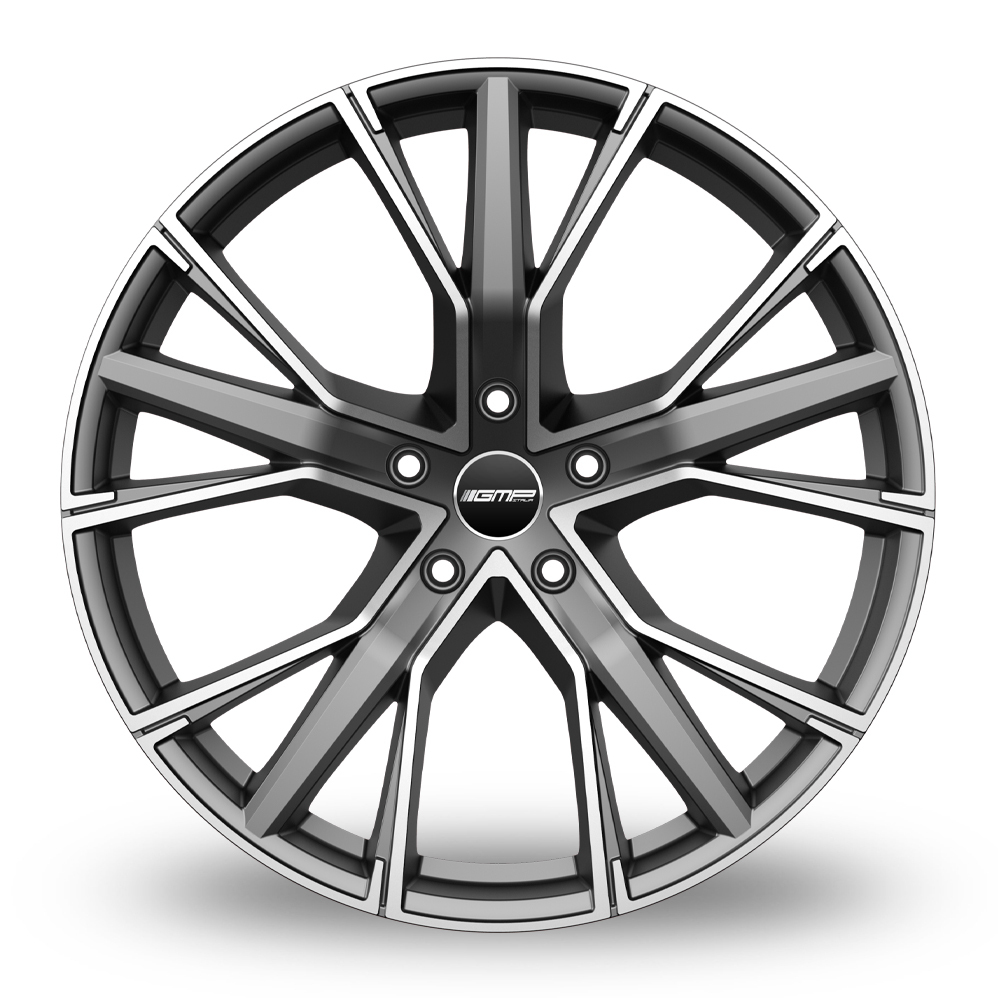 22 Inch GMP Italia Gunner Anthracite Polished Alloy Wheels