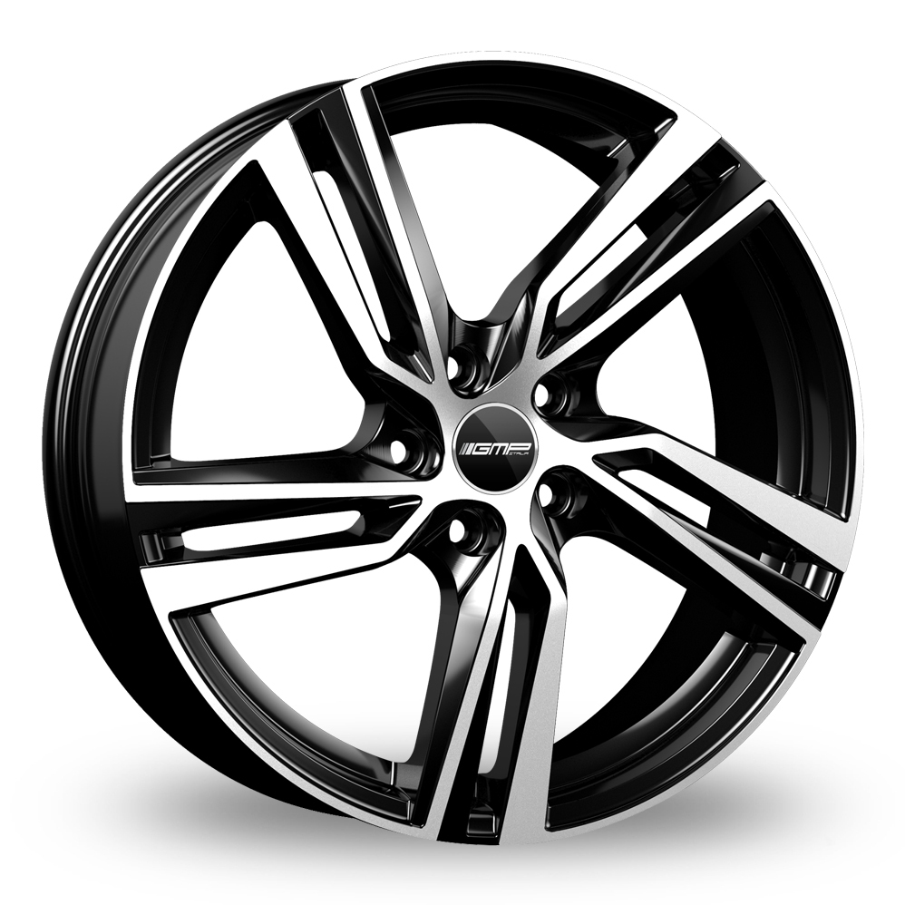 17 Inch GMP Italia Arcan Black Polished Alloy Wheels
