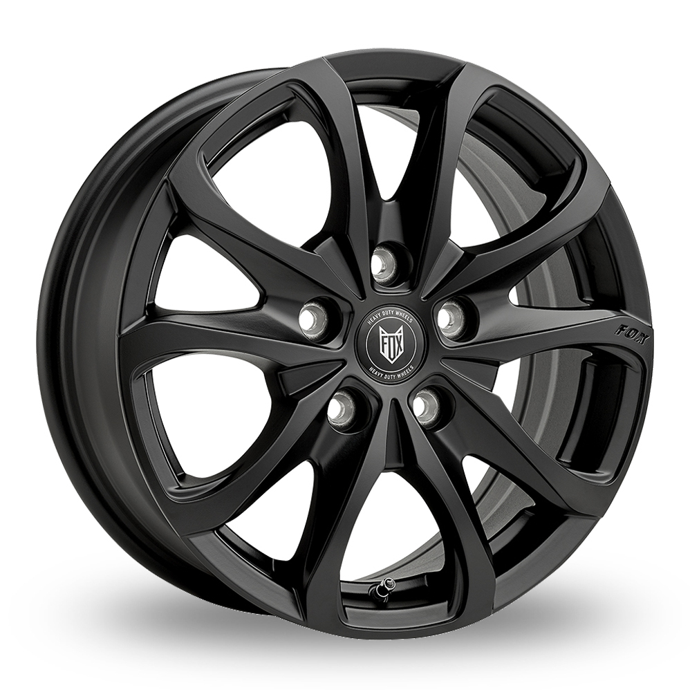 16 Inch Fox Racing Opus 2 Satin Black Alloy Wheels