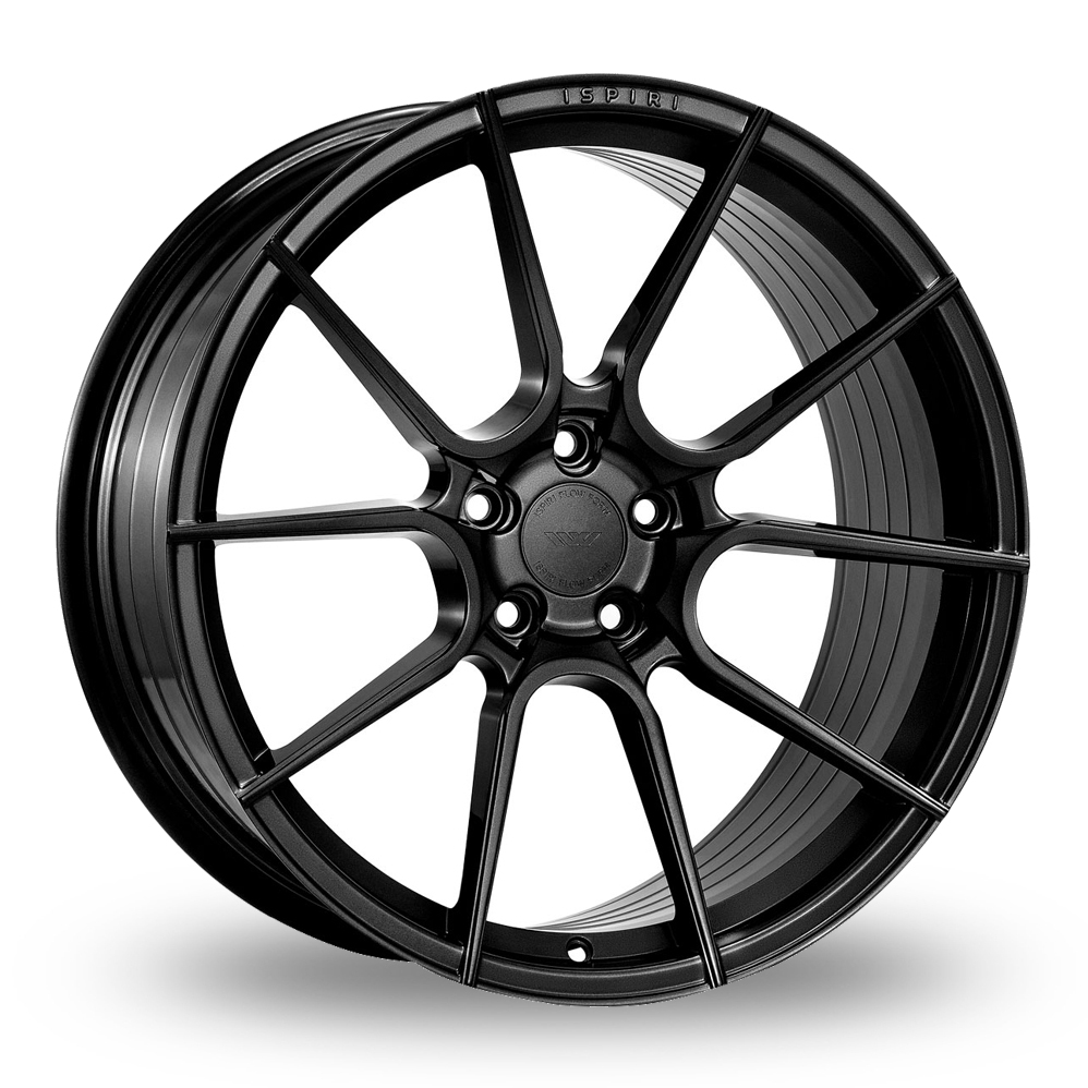 8.5x19 (Front) & 9.5x19 (Rear) Ispiri FFR6 Black Alloy Wheels
