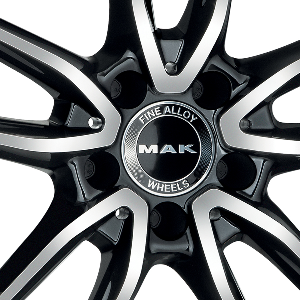 21 Inch MAK Evo Black Mirror Alloy Wheels