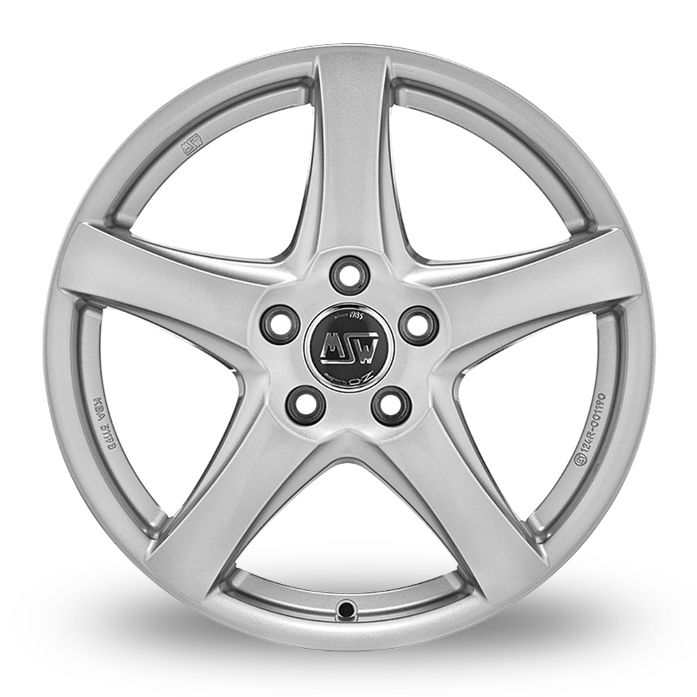 17 Inch MSW (by OZ) 78 Silver Alloy Wheels