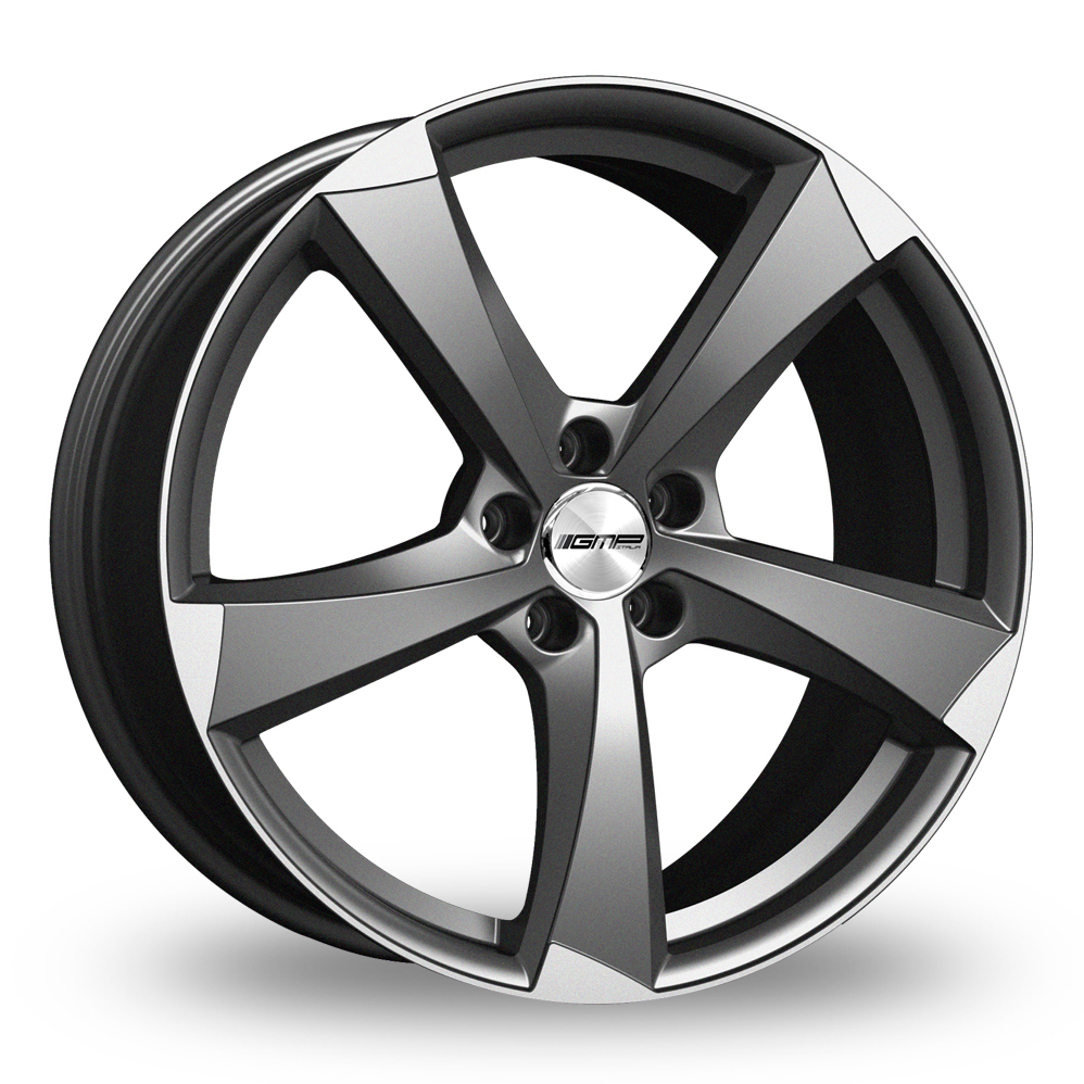 18 Inch GMP Italia Ican Anthracite Polished Alloy Wheels
