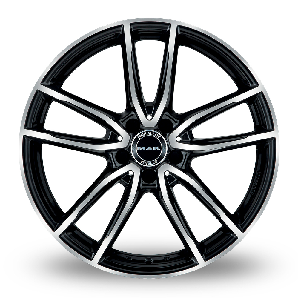 21 Inch MAK Evo Black Mirror Alloy Wheels