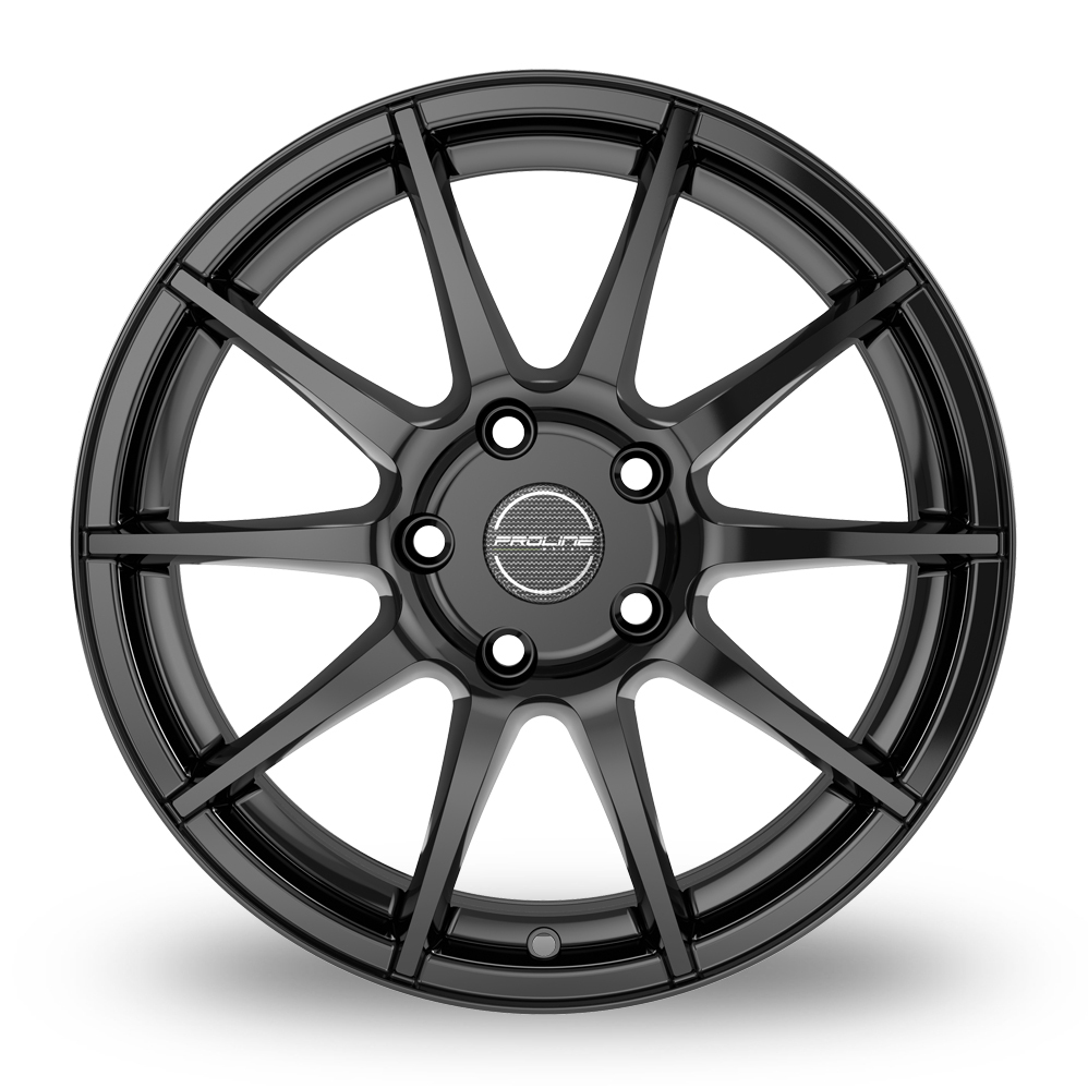 16 Inch Proline UX100 Black Glossy Alloy Wheels