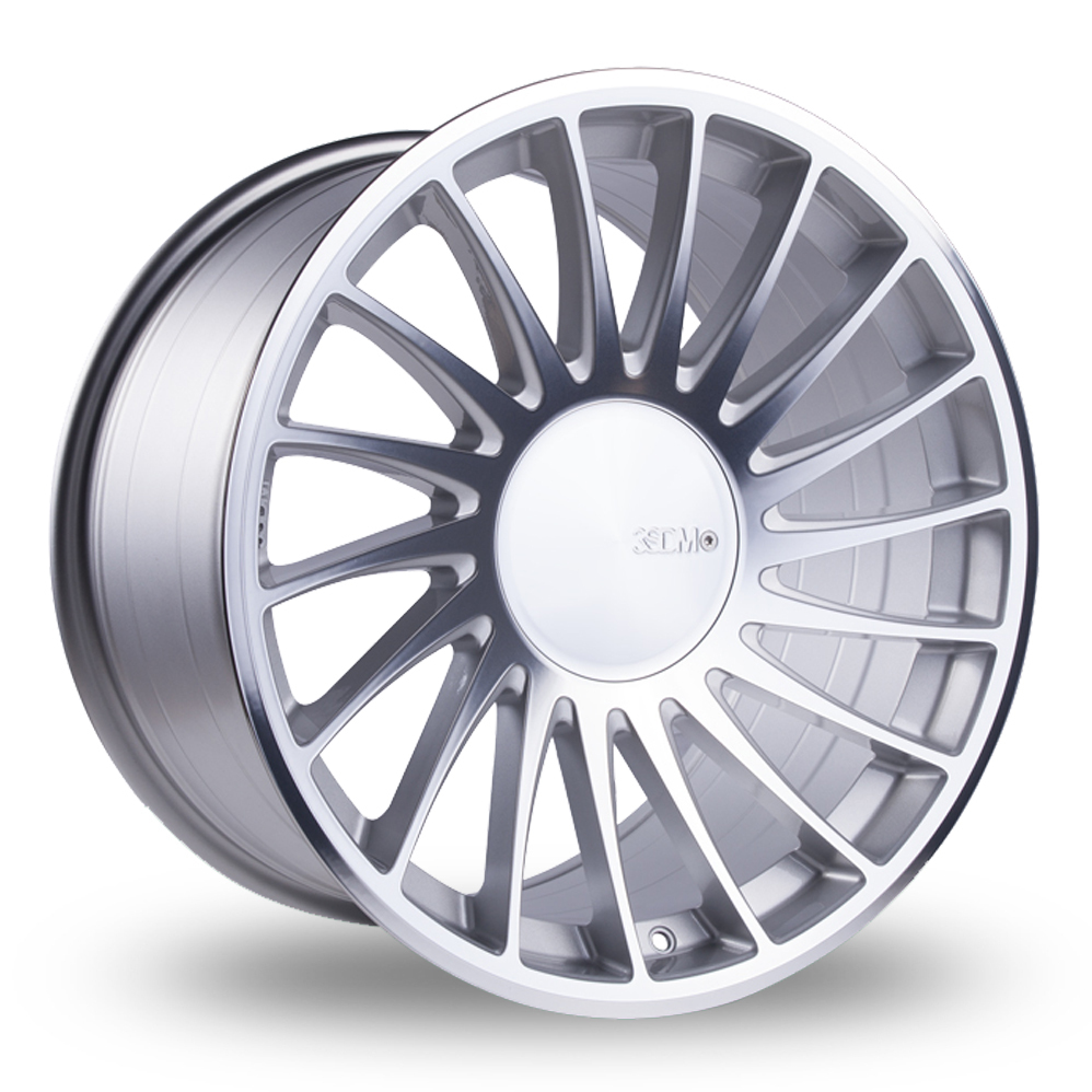 20 Inch 3SDM 0.04 Silver Polished Alloy Wheels