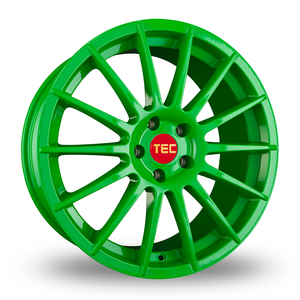 18 Inch TEC Speedwheels AS2 Green Alloy Wheels