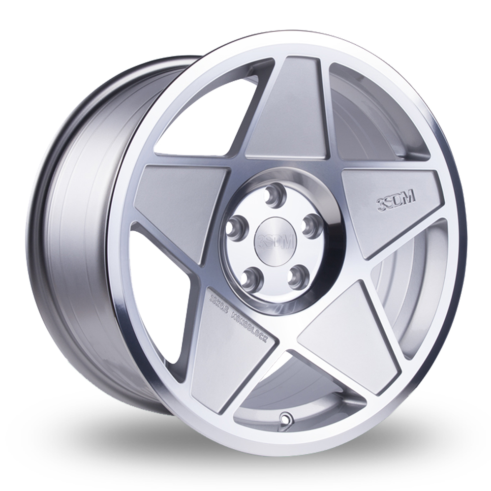 18 Inch 3SDM 0.05 Silver Polished Alloy Wheels