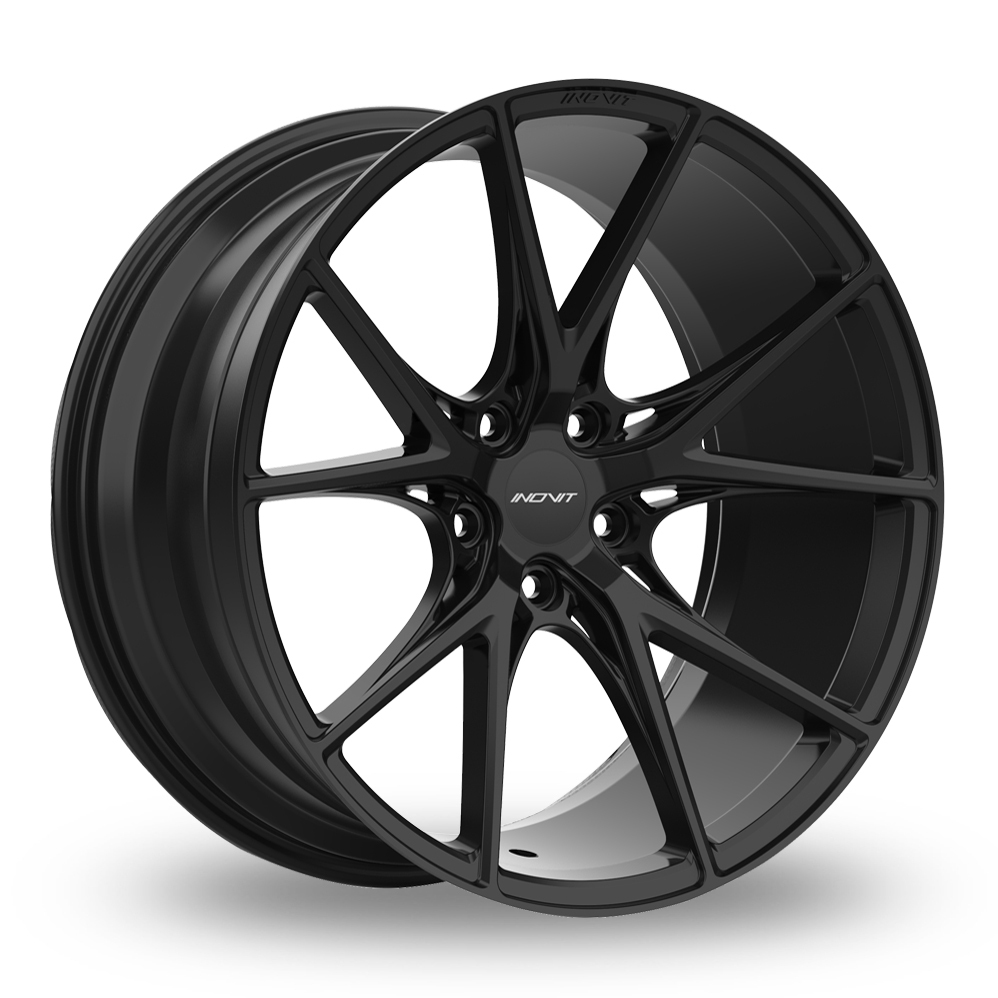 8.5x19 (Front) & 9.5x19 (Rear) Inovit Speed Satin Black Alloy Wheels