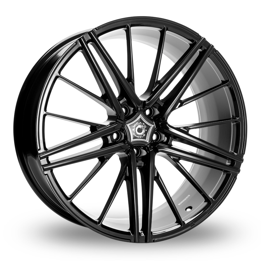 8.5x20 (Front) & 10x20 (Rear) Wrath WF5 Gloss Black Alloy Wheels