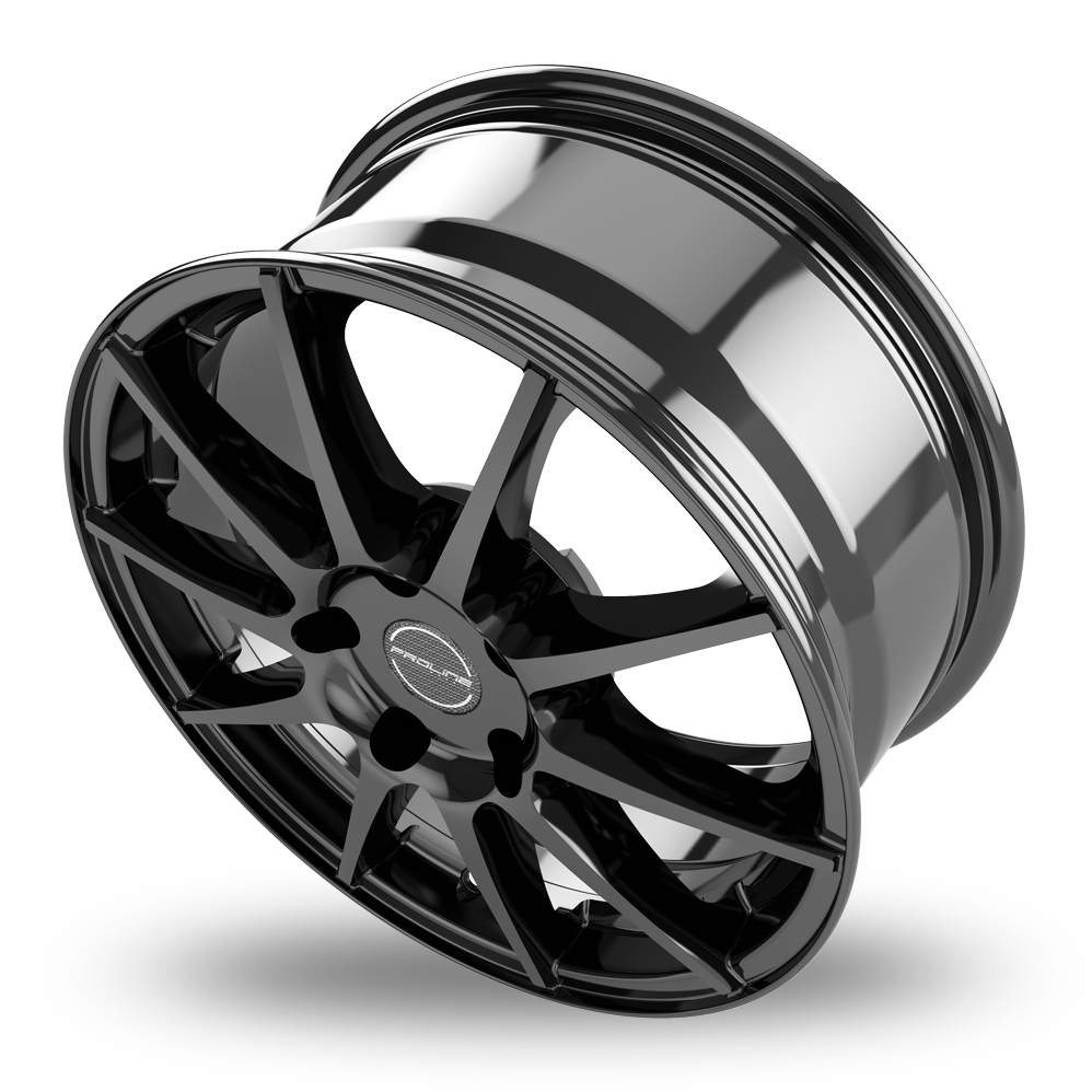 17 Inch Proline UX100 Black Glossy Alloy Wheels