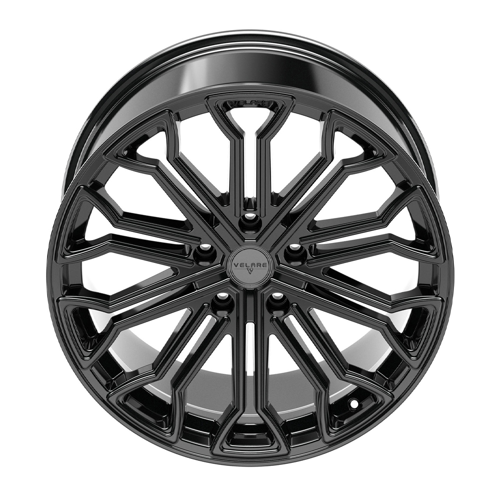 8.5x20 (Front) & 10x20 (Rear) Velare VLR04 Gloss Black Alloy Wheels