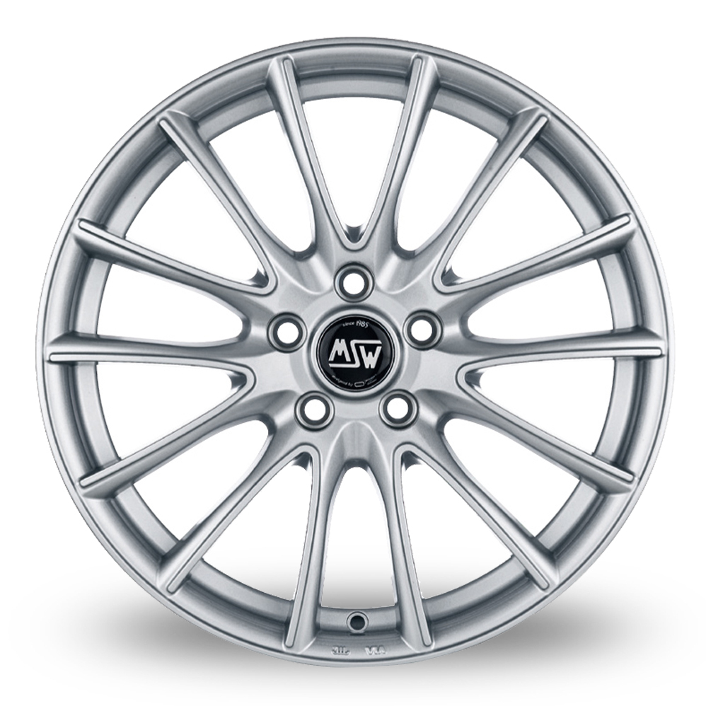 17 Inch MSW (by OZ) 86 Silver Alloy Wheels