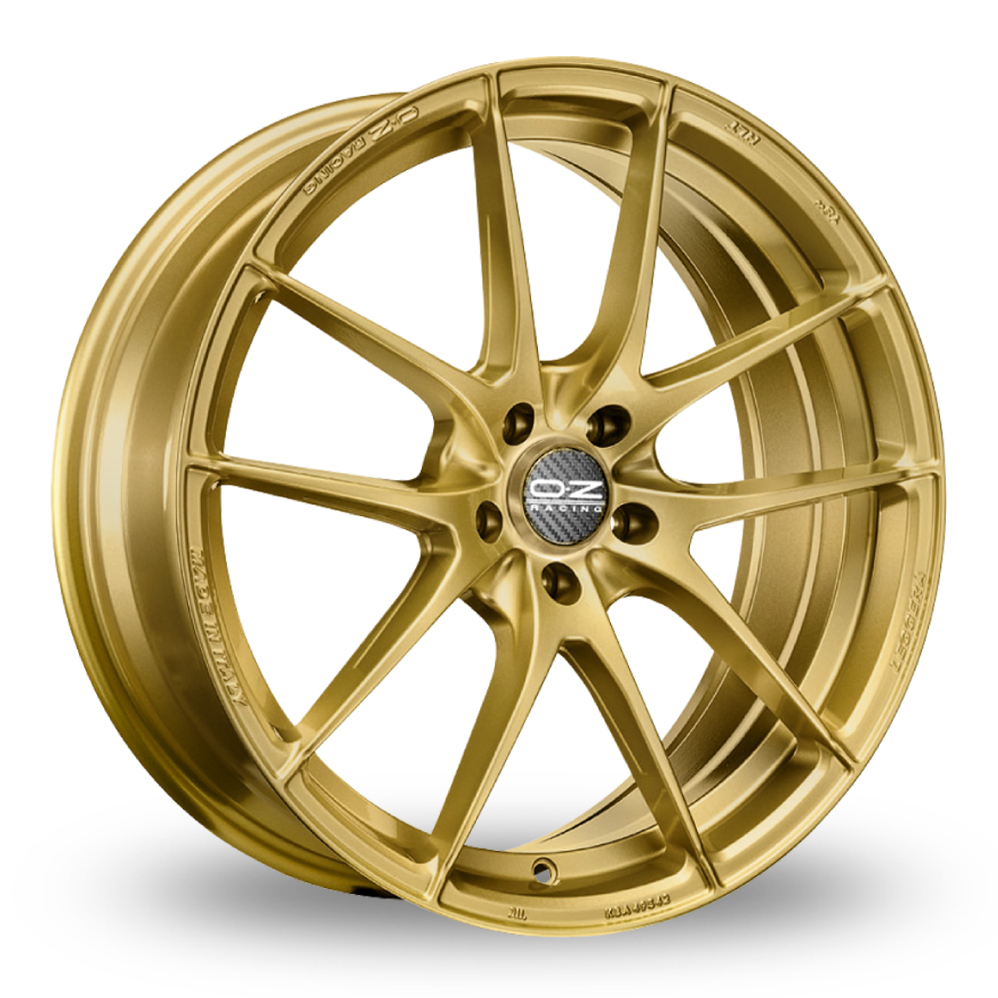 17 Inch OZ Racing Leggera HLT Gold Alloy Wheels