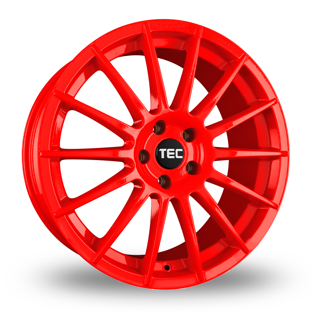 18 Inch TEC Speedwheels AS2 Red Alloy Wheels