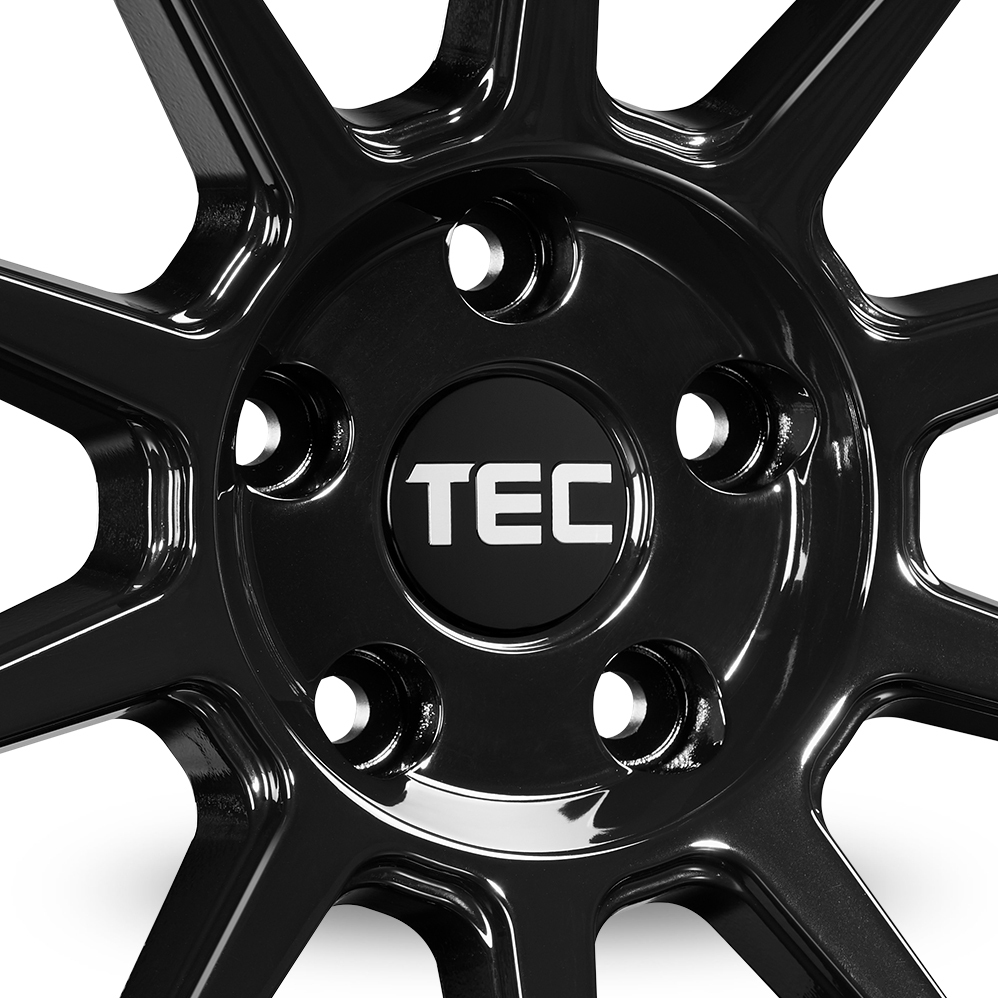 19 Inch TEC Speedwheels GT8 Gloss Black Alloy Wheels