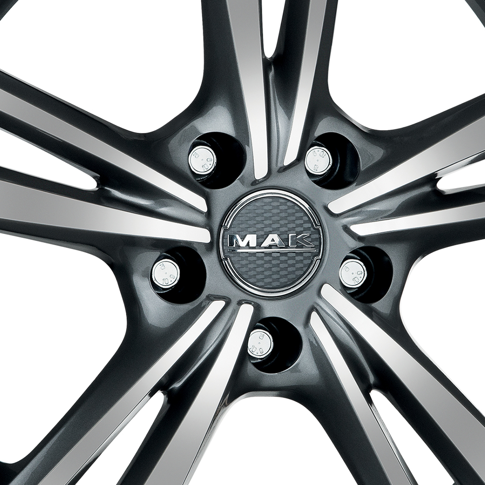 16 Inch MAK Emblema Gun Metal Mirror Face Alloy Wheels